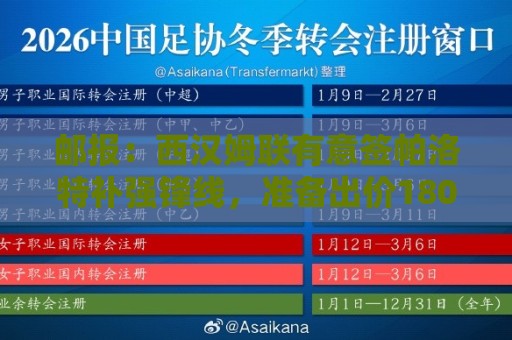 邮报:西汉姆联有意签帕洛特补强锋线,准备出价1800万镑竞购 邮报:西汉姆联有意签帕洛特补强锋线,准备出价1800万镑竞购